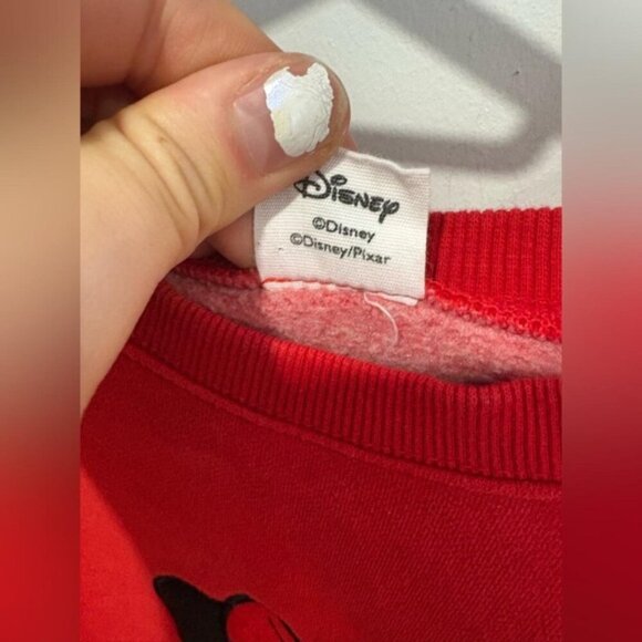 NWOT- Red Minnie Mouse with scarf Sweatshirt- L - Picture 4 of 6